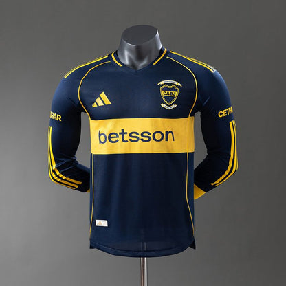 Boca Juniors 2025-2026 Home Long-Sleeve Player