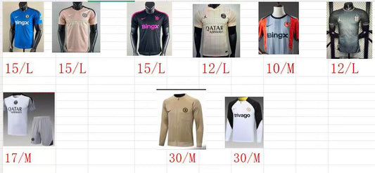 US custom order, a total of 12 jerseys（Half the amount is $107）