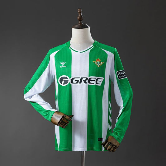 Real Betis 2025-2026 Home Long Sleeve Fan