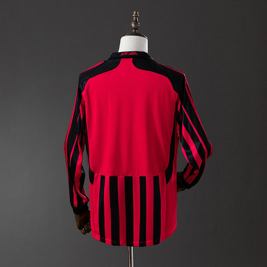 Retro AC Milan 2007-2008 Home Long sleeves