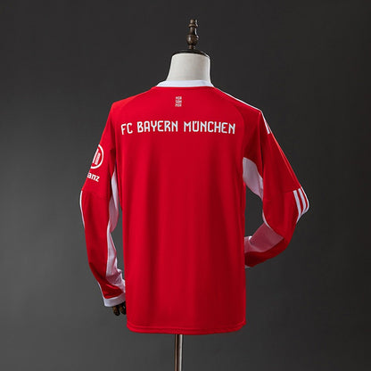 Bayern München 2025-2026 Home Long Sleeve Fan