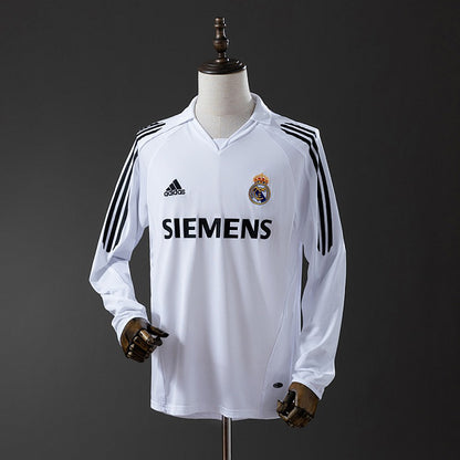 Retro Real Madrid 2005-2006 Home Long sleeves
