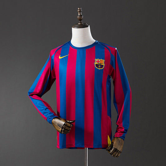 Retro Barcelona 2005-2006 Home Long sleeves