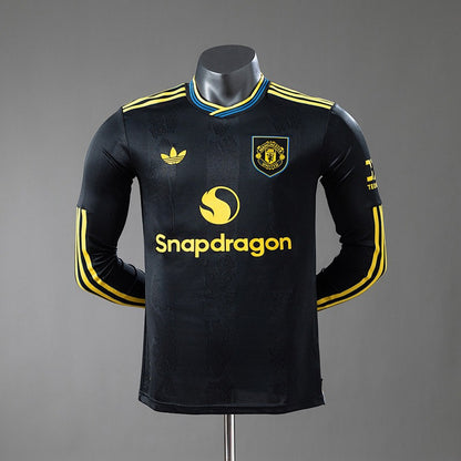Manchester United 2025-2026 Second Away Long Sleeve Player